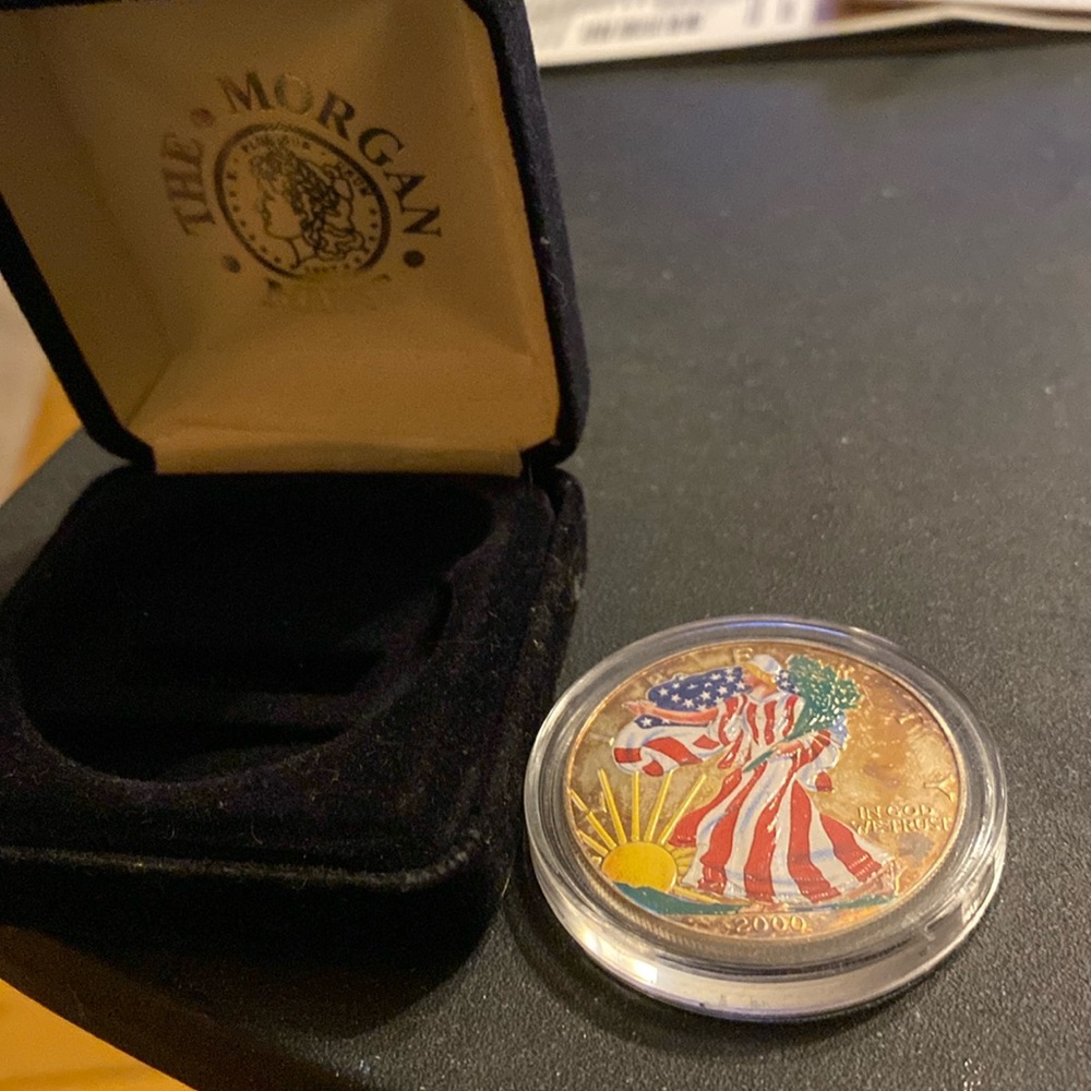 2000 colorized American silver eagle 1 oz coin